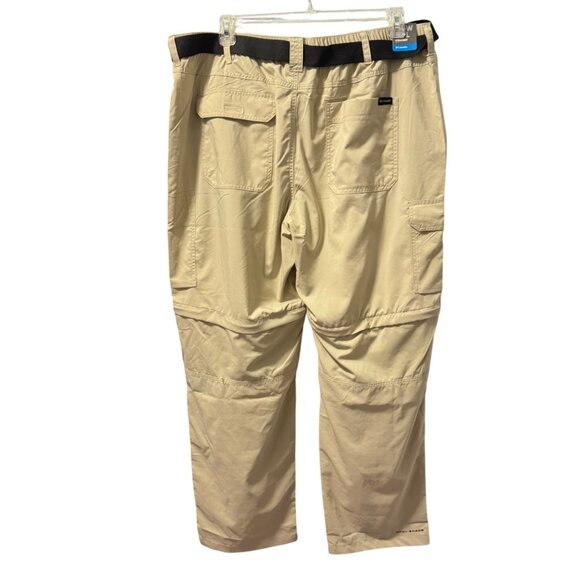 Columbia Mens Omni-Shade Cargo Pants 44x32 Beige Lightweight Recycled Polyester - Picture 12 of 12